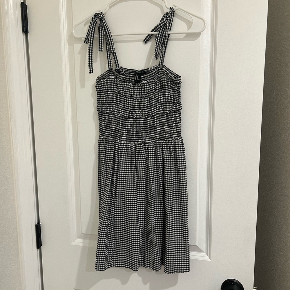 Forever 21 Black and White Gingham Mini Dress